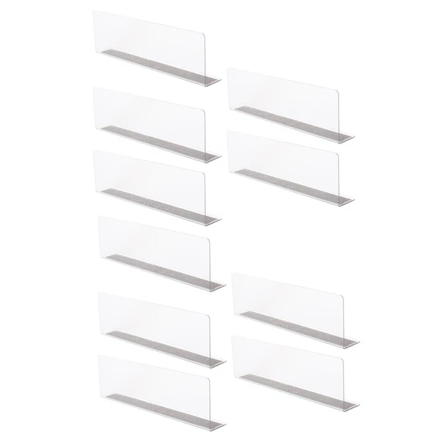 10 pz divisori per scaffali Supermarca piastra divisoria ripiani in legno deflettore per battiscopa