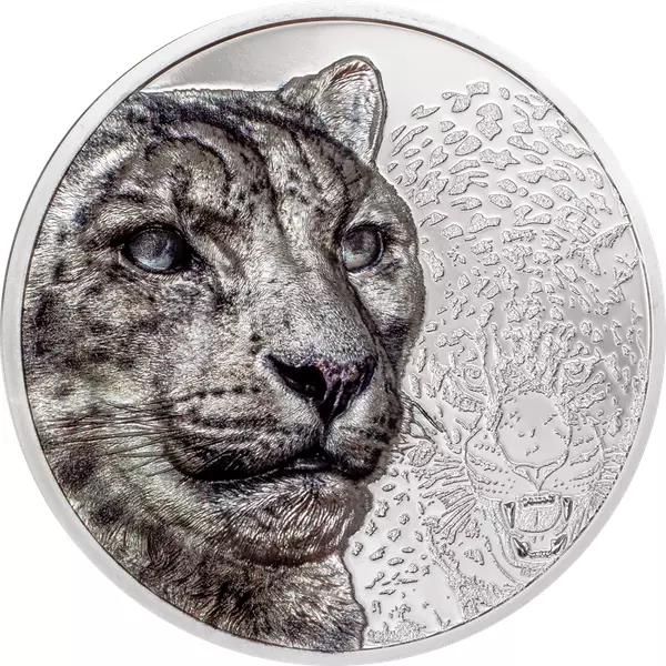 2024 Wild Mongolia Snow Leopard 3 oz Silver Coin - 999 Mintage