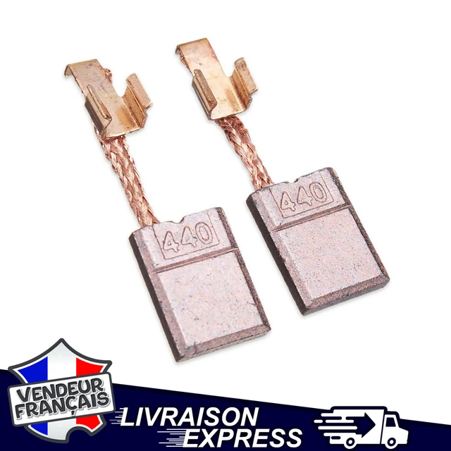Jeu De 2 Balais De Charbon Compatibles Makita - Pour Modèles BDF, DDF, BHP, BTD Et Autres - CB-448 / CB-440 - 14,4V & 18V - 5