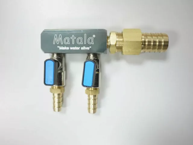 Matala Hakko 2-Valve Hd Air Manifold With 3/8" Barb Sc2-38