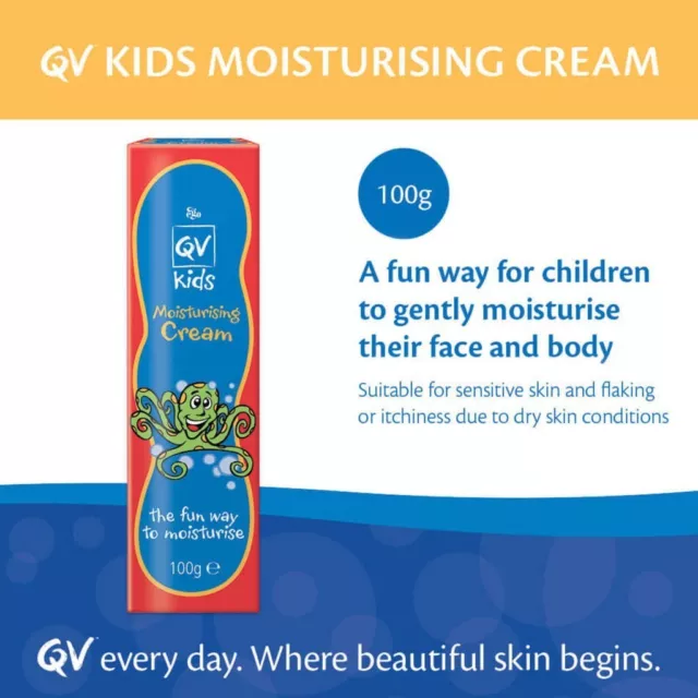 12x100g EGO QV KIDs MOISTURISING CREAM Suitable Dry Sensitive Itchy Skin EXP2027