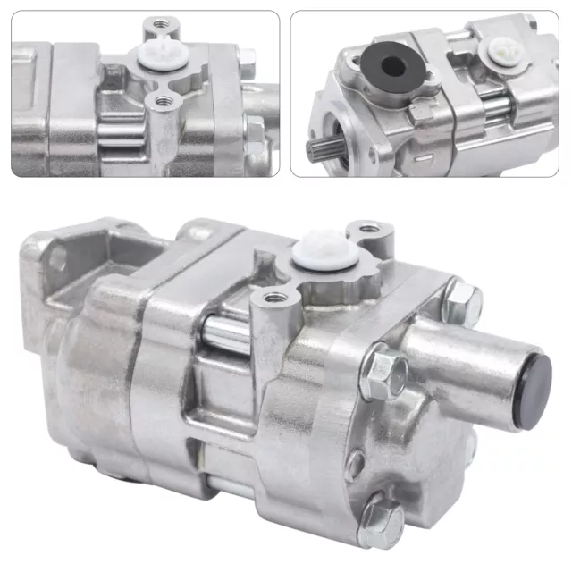 For Kubota L2800DT L3130F L3240DT Hydraulic Oil Pressure Pump+Two Inlet Holes