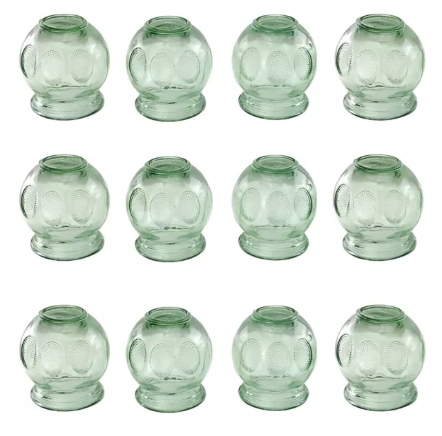 Ventouses de Verre 12 Pièce Diamètre 45 MM Pots-Ventouses) à Vide Massage