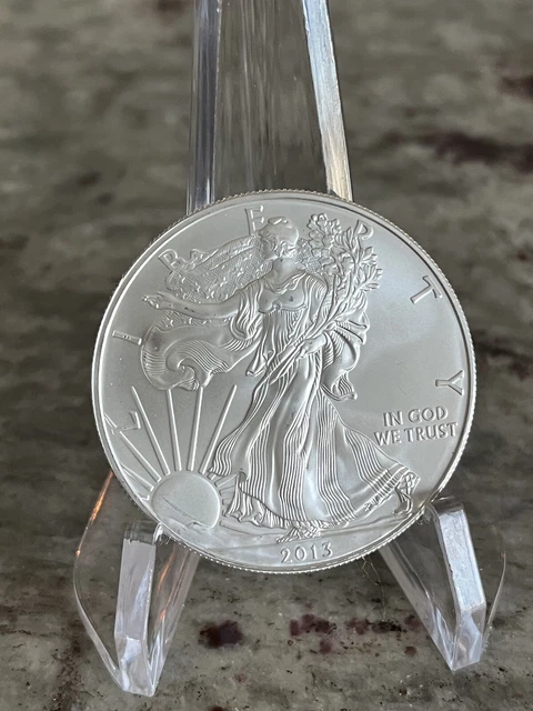 brand new 2013 American Silver Eagle BU out of US Mint Roll