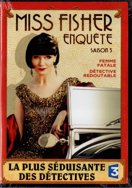 Miss Fisher Enquete / Coffret 3 Dvd Intégrale Saison 3 / Neuf Sous Blister / Vf