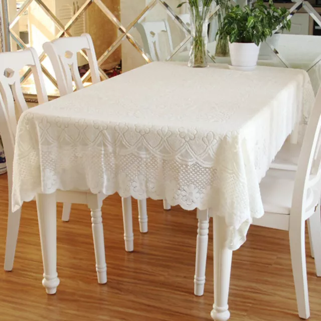 Embroidery Lace Tablecloth Square Rectangle Dining Table Cloth Sofa Cover Mat