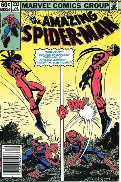 The Amazing Spider-Man #233 Tarantula Newsstand Edition Signed by John Romita JR