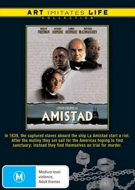 AMISTAD DVD R4, Morgan Freeman, Matthew McConaughey, Anthony Hopkins
