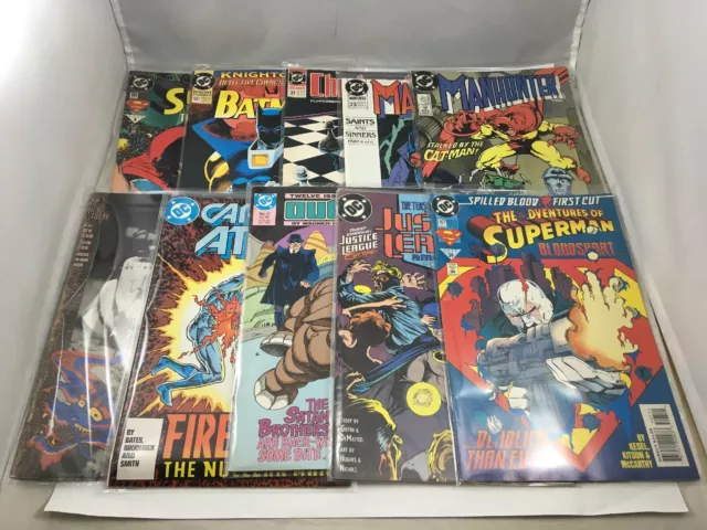 DC Comics Grab Bag Batman Superman Justice League 10 Issue Mixed Lot 1980s/90s