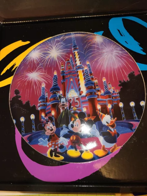 The Art of Walt Disney World 25th Anniversary Plate