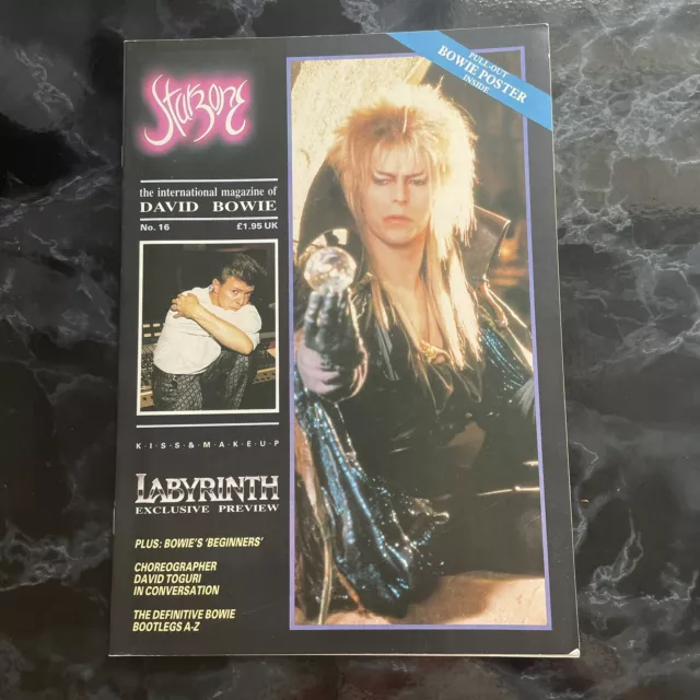 David Bowie Labyrinth Film Starzone Fan magazine issue 16 1986 Jareth