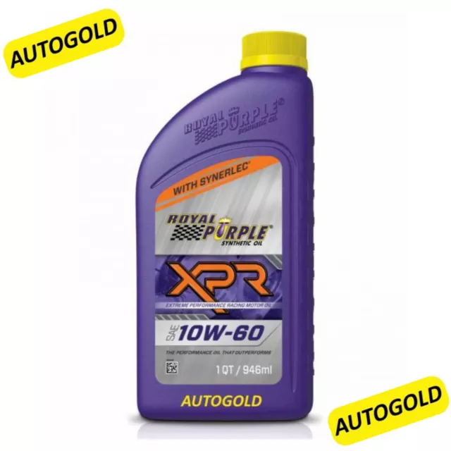 OLIO PER MOTO 4T DA GARA - Royal Purple XPR 10W-60 lubrificante 10W60 4 tempi