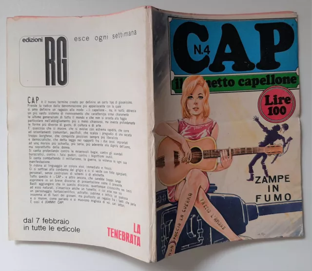 Cap Il Fumetto Capellone Ed Rg Seconda Serie 1967 N. 4