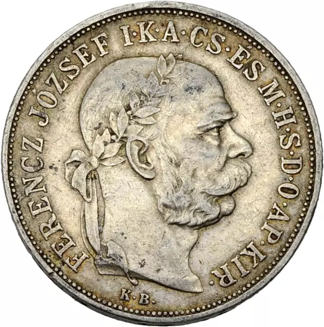 PRAGER: Ungarn, Franz Joseph I, 5 Korona 1900 [1541]#k