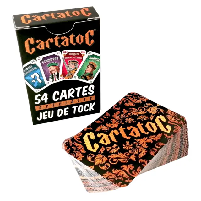 CARTATOC® - Jeu de 54 cartes spéciales jeux de Tock, Marque Française LEDELIRANT 3
