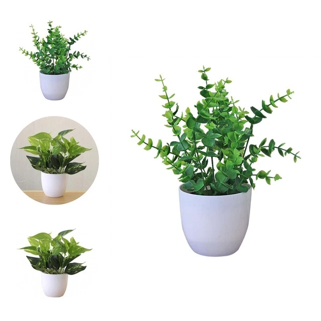Bonsái en macetas sin riego delicado ornamental impecable flor artificial plástico