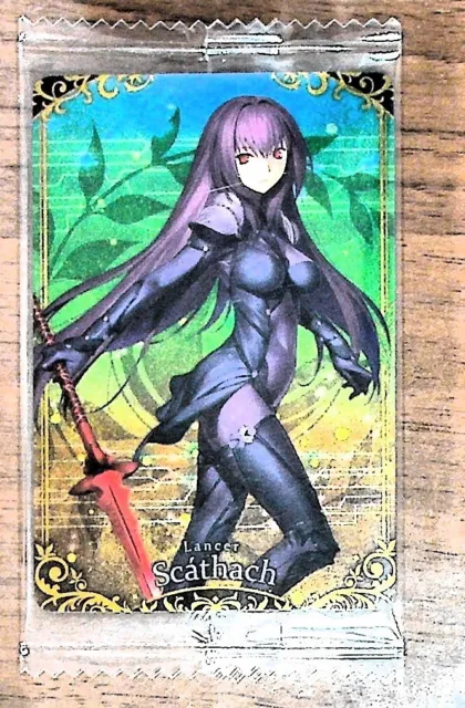 Fate Grand Order Wafer Trading Card FGO lancer  Scathach Japanese R15