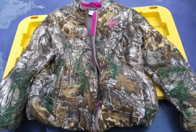 Realtree Lined Camo Women Jacket Zipper Size L 42-44