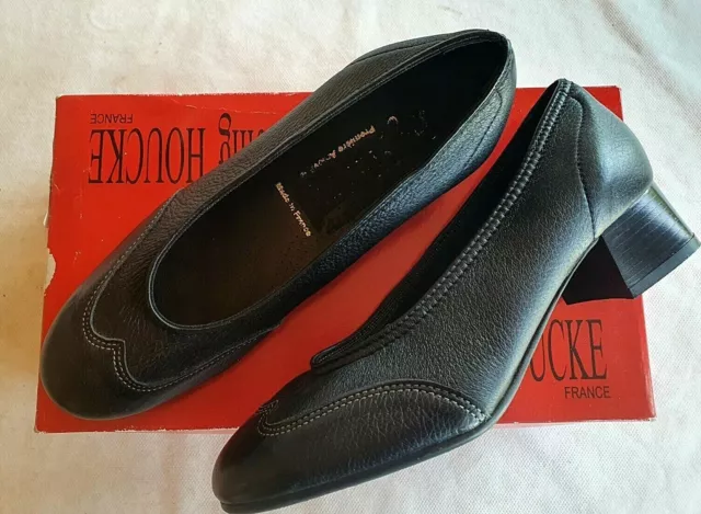 chaussures escarpins noires Jmg Houcke modèle Cerpinette taille 36 vintage (pa)