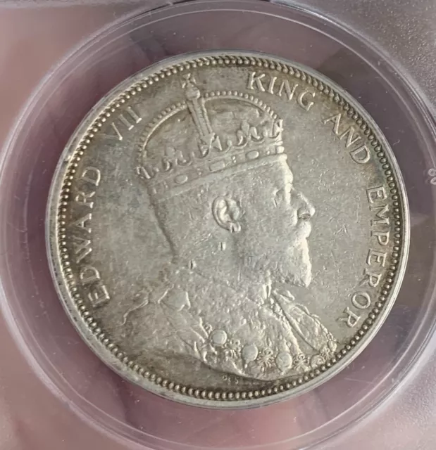 1904 Straits Settlements Silver Dollar Coin ANACS AU55 1904 Straits Settlements Silver Dollar Coin ANACS AU55