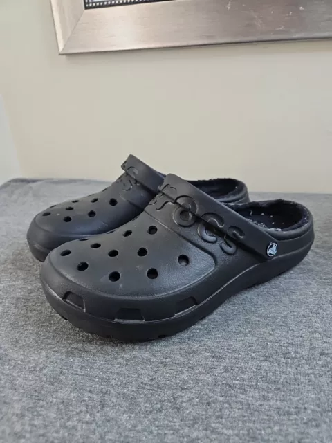 Crocs Unisex Adult Classic Lined  Black Clogs  Sandals M 8/ W 10