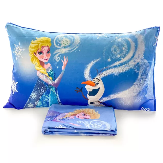 Copripiumino Frozen Disney Parure Elsa Olaf letto singolo 1 piazza 155x200 cm