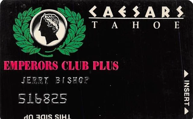 Caesars Tahoe Casino - Lake Tahoe, NV - Rare 5th Issue Card, NO punch holes