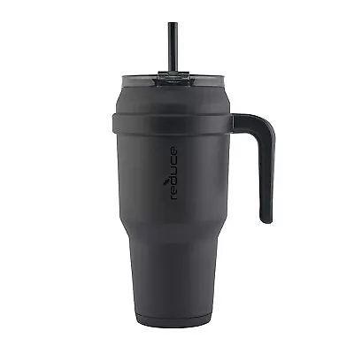 Reduce 40oz Cold1 Vacuum Insulated Stainless Steel Straw Tumbler Mug Matte Black