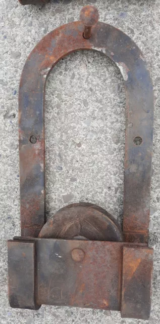 Vintage Horseshoe Barn Door Rollers 4, Nice! 5