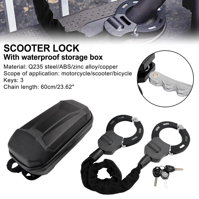 Serrure Avec 2 Clés Pour Vélo Électrique, Scooter Et Coffre - Sécurité Robuste