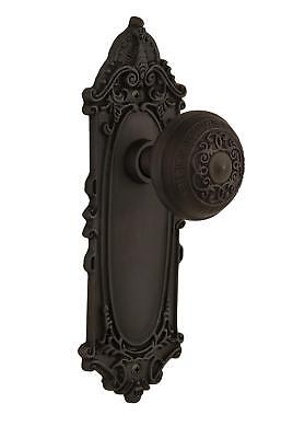 Nostalgic Victorian Plate Knob Passage Hall Closet - Oil Rubbed Bronze 705057