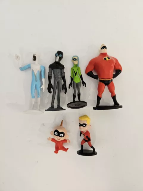 Disney Pixar Mattel The Incredibles figure lot of 6 plastic figurines