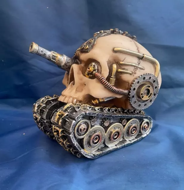 Steampunk Techno Tank Skull Ornament Nemesis Now New Boxed