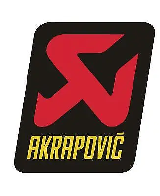 NEW GENUINE AKRAPOVIC 60x60 HEAT RESISTANT EXHAUST STICKER DECAL