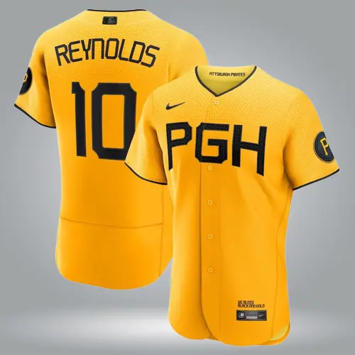 Nike Men's Pittsburgh Pirates 2023 City Connect Bryan Reynolds #10 Cool  Base Jersey