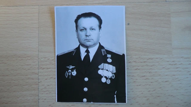 Foto Portrait Russische Offizier 100% Original UDSSR Nr-9