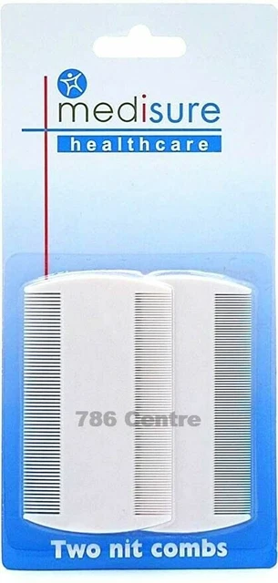 2 Fine Toothed Nit, Egg Flea Combs Head lice Double Sided Detection for Kids Pet
