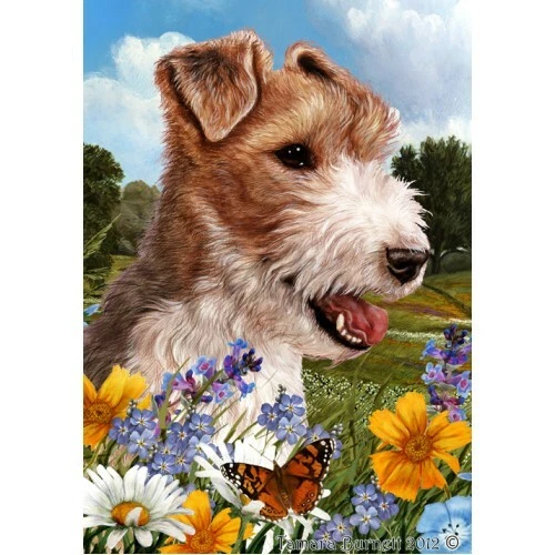 Summer Garden Flag - Wire Fox Terrier 180671