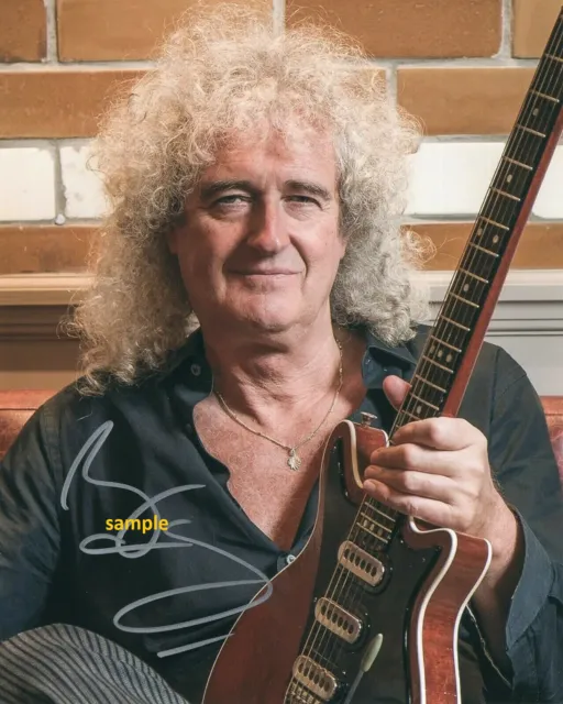 Brian May #1 Reprint Photo 8X10 Signed Autographed Man Cave Christmas Gift Queen
