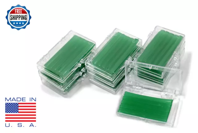 10 Pack Orthodontic WAX For BRACES Irritation GREEN LIME SCENTED Dental Relief