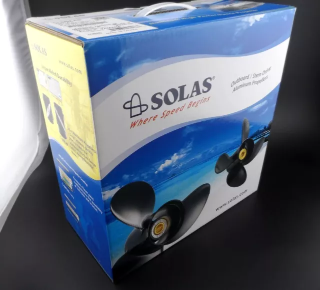 Solas Amita 3 Propeller hélice for SUZUKI Outboard 4111-093-11A 3X9 1/4X11 2