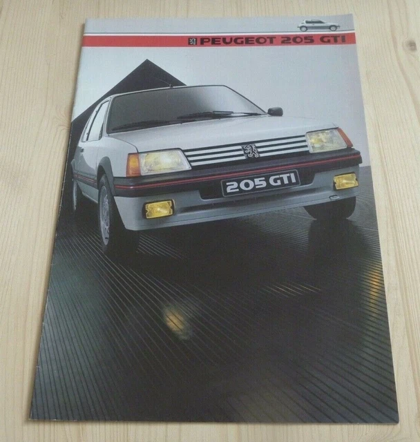 1984 PEUGEOT 205 GTI Catalogue Brochure Folder Prospekt Dépliant