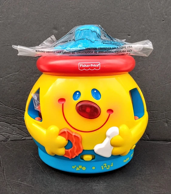 VINTAGE FISHER PRICE SPANISH/ENGLISH Laugh & Learn Cookie Jar Shape