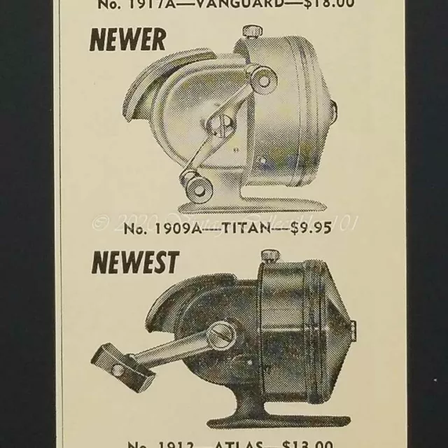 1961 Johnson Fishing Reels SABRA + other models lands the lunkers