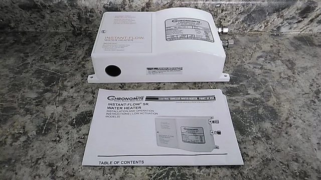 Chronomite Labs SR-20L/120 HTR-I 120VAC 2400W Electric Tankless Water Heater (C)