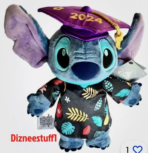 2025 DISNEY PARKS 2025 Stitch Graduation Plush 12 1/2” NEW W/ TAG £32