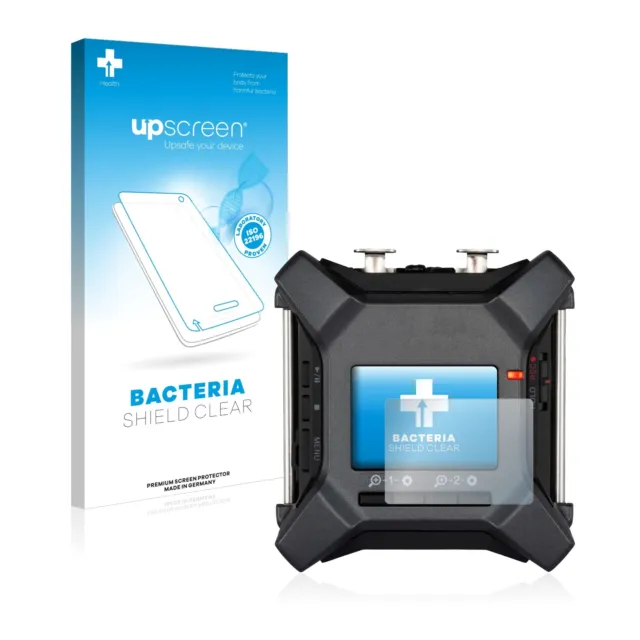 upscreen Schutzfolie für Zoom F3 field recorder Anti-Bakteriell Displayfolie