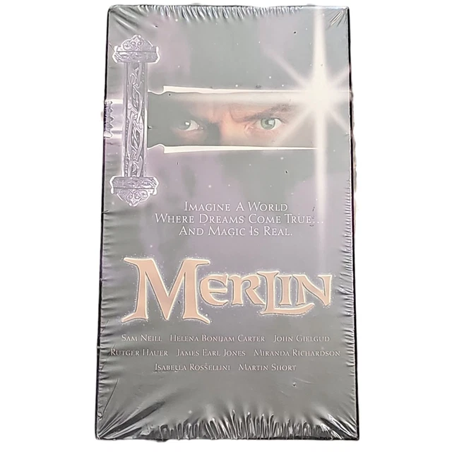 Merlin Oe Image MERLIN VHS TAPES Part One And 2 1998 Hallmark Entertainment New Sealed ...