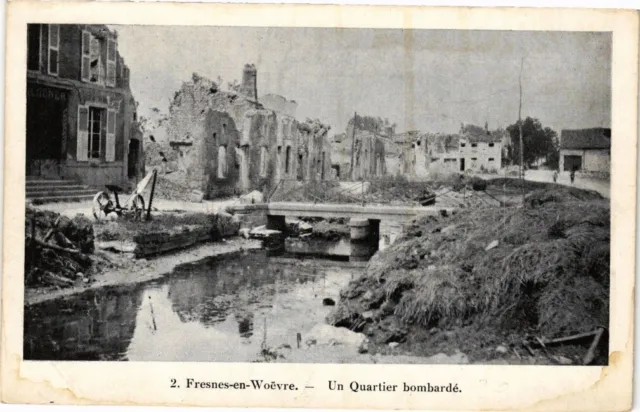 CPA Fresnes in Woevre - A Bombed Quarter (232358)
