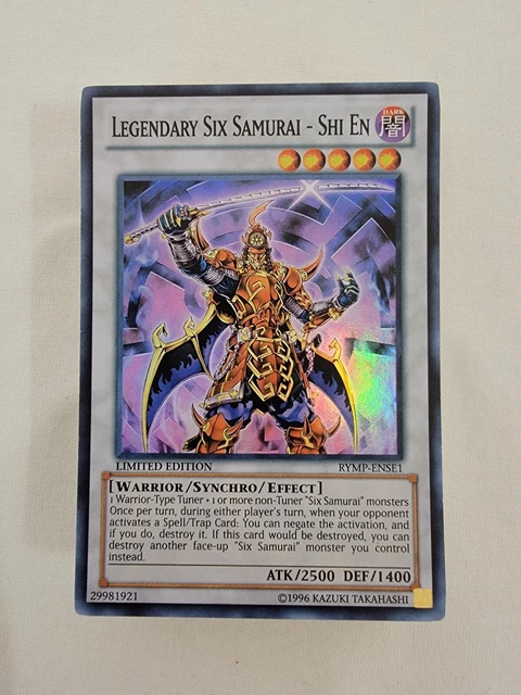Six Samurai Deck Yugioh Card (44 Cards) Legendary Shi En Secret Samurai Shien